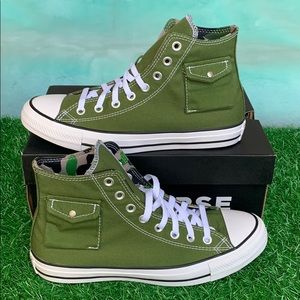 CONVERSE GREEN/BLACK/WHITE